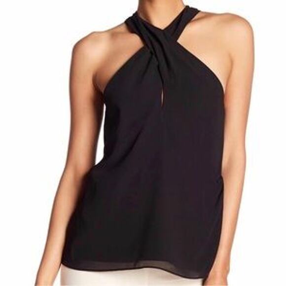 Haute Hippie Tie Neck Halter Blouse Size Medium - Picture 10 of 10